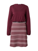 ABOUT YOU Ruha 'Elfi Dress'  bordó / fehér akciós termékkép 1