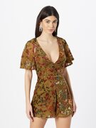 Nasty Gal Kezeslábas  bézs / olíva / benzin / borvörös termék 2. képe