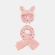Sinsay - Beanie sapka és sál szettben - Rózsaszín akciós termékkép 1