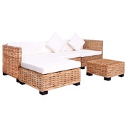  vidaXL 14 részes természetes rattan kanapészett akciós termékkép 1