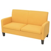  vidaXL 2 személyes sárga kanapé 135 x 65 x 76 cm akciós termékkép 1