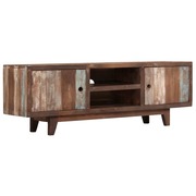  vidaXL vintage stílusú tömör akácfa TV-szekrény 118 x 30 x 40 cm akciós termékkép 1