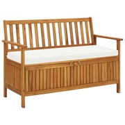  vidaXL tömör akácfa kerti XL tárolópad 120 x 63 x 84 cm akciós termékkép 1