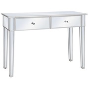 vidaXL tükrös konzolasztal MDF-ből és üvegből 106,5 x 38 x 76,5 cm akciós termékkép 1