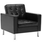  vidaXL fekete műbőr fotel 75 x 70 x 75 cm akciós termékkép 1