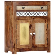  vidaXL tömör akácfából kisszekrény 60 x 30 x 75 cm akciós termékkép 1