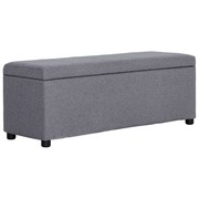  vidaXL világosszürke poliészter pad tárolórekesszel 116 cm akciós termékkép 1