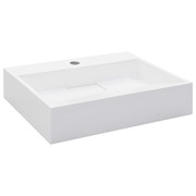  vidaXL fehér ásványöntvény/márványöntvény mosdókagyló 50x38x13 cm akciós termékkép 1