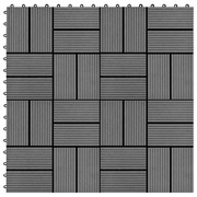  vidaXL 22 db (2 m2) szürke WPC teraszburkoló lap 30 x 30 cm akciós termékkép 1