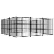  vidaXL kültéri kutyakennel 450 x 450 x 185 cm akciós termékkép 1