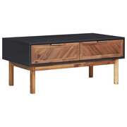  vidaXL tömör akácfa és MDF dohányzóasztal 90 x 50 x 40 cm akciós termékkép 1