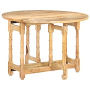  vidaXL kerek tömör mangófa étkezőasztal 110 x 76 cm akciós termékkép 1