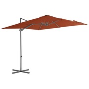  vidaXL terrakotta konzolos napernyő acélrúddal 250 x 250 cm akciós termékkép 1