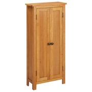  vidaXL tömör tölgyfa tárolószekrény 50 x 22 x 110 cm akciós termékkép 1