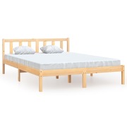  vidaXL King Size tömör fenyőfa ágykeret 150 x 200 cm akciós termékkép 1