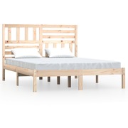  vidaXL tömör fenyőfa ágy matrac nélkül 120 x 190 cm akciós termékkép 1