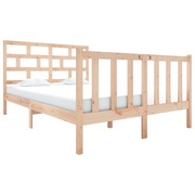  vidaXL Small Double tömör fenyőfa ágykeret 120 x 190 cm akciós termékkép 1