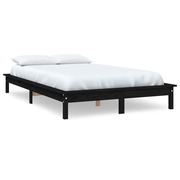  vidaXL Super King Size fekete tömör fenyőfa ágykeret 180 x 200 cm akciós termékkép 1