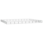  vidaXL 36-paneles fekete porszórt acél kutyakennel 100 x 50 cm akciós termékkép 1