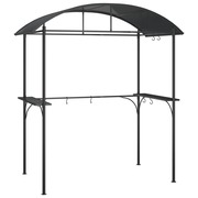  vidaXL antracit acél grillező pavilon oldalsó polcokkal 220x115x230 cm akciós termékkép 1