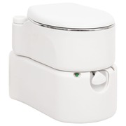  vidaXL fehér beépített HDPE és acél kemping WC 24+17 L akciós termékkép 1