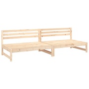  vidaXL 2 db kerti tömör fenyőfa középső kanapé 120 x 80 cm akciós termékkép 1