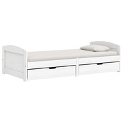  vidaXL IRUN fehér tömör fenyőfa kanapéágy 2 fiókkal 90 x 200 cm akciós termékkép 1