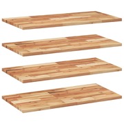  vidaXL 4 db olajbevonatú tömör akácfa függőpolc 60 x 40 x 2 cm akciós termékkép 1