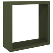  vidaXL zöld acél tűzifatároló 100 x 40 x 100 cm akciós termékkép 1