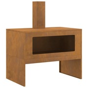 vidaXL Tűzrakó Barna 80 x 50 x 96 cm időjárásálló acél akciós termékkép 1