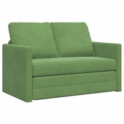 vidaXL Földi Kanapéágy párnával Világos zöld 122 x 70 x 60 cm Bársony akciós termékkép 1