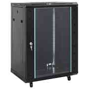  vidaXL fekete 15U hálózati szekrény 19" IP20 60 x 45 x 86 cm akciós termékkép 1