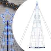  vidaXL kék LED karácsonyfa 1534 LED 503 cm akciós termékkép 1