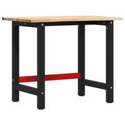  vidaXL tömör tölgyfa munkapad 100 x 60 x 81,5 cm akciós termékkép 1