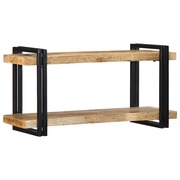  vidaXL fali polc 90x33x45 cm tömör nyersfa Mango akciós termékkép 1