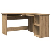  vidaXL sarokasztal kézműves tölgy 120x140x75 cm műszaki fa akciós termékkép 1