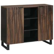  vidaXL Komód Barna 90 x 33 x 75 cm tömör mangófa akciós termékkép 1