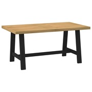  vidaXL Étkezőasztal NOAIN A alakú lábak 160x90x75 cm tömör fa fenyőfa akciós termékkép 1