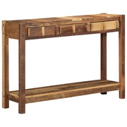  vidaXL Konzolasztal Barna 107 x 33 x 76 cm Tömör újrahasznosított fa akciós termékkép 1