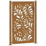  vidaXL Kerti kapu 105x155 cm időjárásálló acél hullámos kivitelben akciós termékkép 1