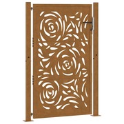  vidaXL Kerti kapu 105x155 cm Időjárásálló acél lángos Design akciós termékkép 1