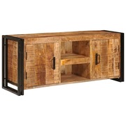  vidaXL TV szekrény Barna 120 x 30 x 50 cm Tömör durva mangófa akciós termékkép 1