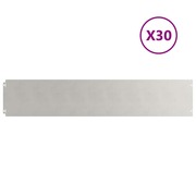  vidaXL 30 db rozsdamentes acélból gyepszegélyek 20x103 cm akciós termékkép 1
