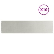  vidaXL 10 db rozsdamentes acélból gyepszegélyek 25x103 cm akciós termékkép 1