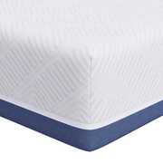  vidaXL Matrac Fehér, kék 100 x 200 cm Hab akciós termékkép 1