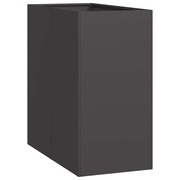  vidaXL ültetvény fekete 40x80x80 cm acél akciós termékkép 1