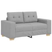  vidaXL felhőszürke szövet loveseat kanapé 120 cm akciós termékkép 1