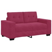  vidaXL bordó bársony loveseat kanapé 120 cm akciós termékkép 1