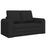  vidaXL Kanapéágy Fekete 148 x 71 x 83 cm szövet akciós termékkép 1