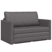  vidaXL Kanapéágy Szürke 124 x 71 x 78 cm Mübőr akciós termékkép 1